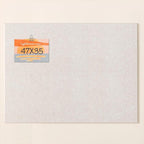 Lightomorrow Thickened Bulletin Board - 47 x 35 Inches, Decorative Felt Board Pin Board for Wall - 4' x 3' Foldable Photo Display Board with Self-Adhesive Tape, Includes 20 Push Pins - Oatmeal