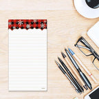 Current Buffalo Plaid Magnetic Holiday Notepad Set – Set of 5 Memo Pads, 60-Sheet Pads, 3 x 6½ Inches, Shopping List, To-Do Notes, Printed in The USA