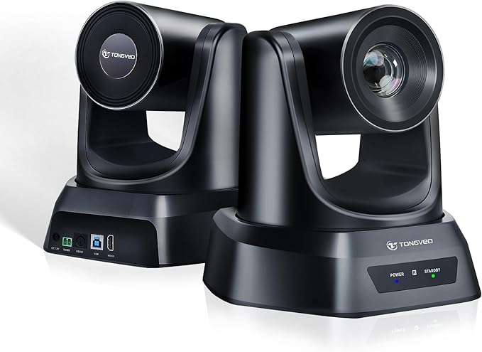 TONGVEO Conference Room PTZ Camera System with 20X Optical Zoom | 1080P 60fps HDMI USB Webcam for Church Streaming Online Video Conference| Compatible with Zoom, OBS | Easy Setup