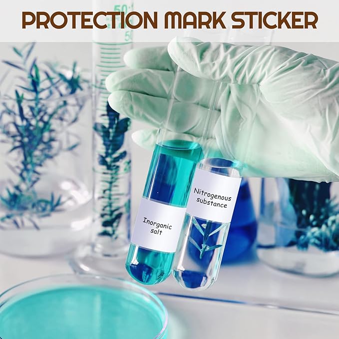 Zonon 500 Pcs Clear Labels Label Protector Clear Stickers Wafer Seals Waterproof Labels for Protecting Barcodes, Numbers and Stickers (3.14 x 1.18 Inch,Rectangle)