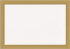 Amanti Art White Cork Board for Wall, 14x20 Vision Board with Gold Frame, Small Corkboard Office Decor for Home Organization, Casual Corkboard Pinboard to Display Items for Home Organization in