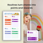 ApoloSign 27" Digital Calendar: Dual Mode Calendars with Google Play & Multi-calendar Sync, Electronic Planner & Chore Chart, Smart Touchscreen, Interactive Display for Family Schedule(Gray, 27-inch)