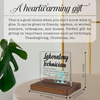 Laboratory Technician Gifts, Funny Appreciation Desk Sign for Medical Lab Professionals, Scientist and Tech Recognition Plaque for Office or Clinic PA050