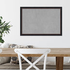 Amanti Art Black Framed Magnetic Board 18x26 Medium Vision Board for use with Magnets, 100% Metal Sheet to Display Items as Office Decor or for Home Organization in mudroom, Kitchen or Kids Room