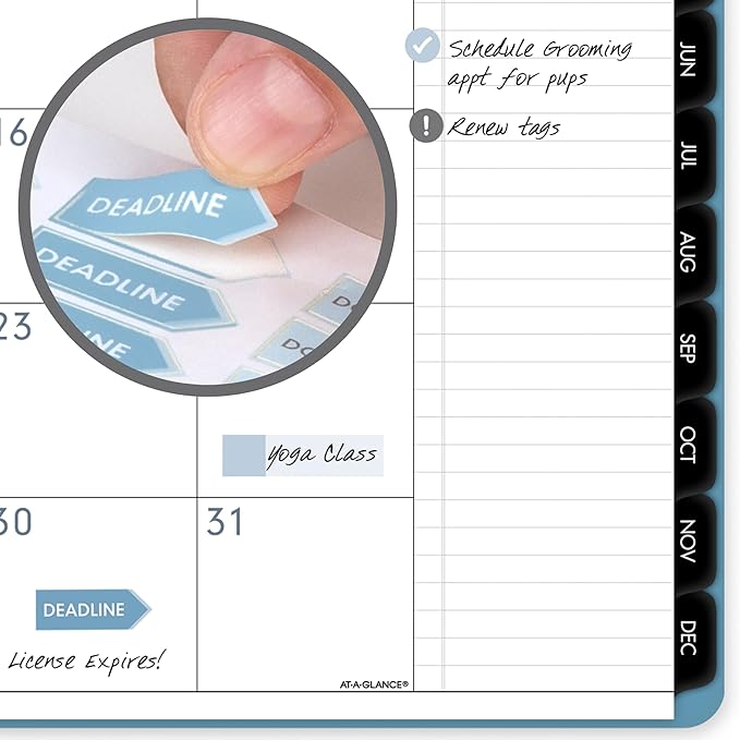 AT-A-GLANCE 2026 Planner, Monthly, 9" x 11", Large, Contemporary Lite, Sky Blue (7026XL3826)