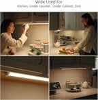 Leetdud LED Under Cabinet Lighting Hardwired or Plug in, 16 Inch 8W, Dimmable 5 Color 2700K/3000K/3500K/4000K/5000K, Linkable Eyes Care Design Counter Lights for Kitchen, Sink, ETL Listed, White