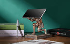 HDMbigmi Knight Pen Holder Pen Stand Desk Organizers and Accessories Resin Pencil Holder as Gift with a Fancy Pen for Office and Home Desk Organizer (Bronze)