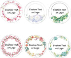 JOVELLO Personalized Custom Stickers - 60-1000 PCS Circle Custom Labels for Business, Logo, Office, Parties, etc (Labels stickers-23)