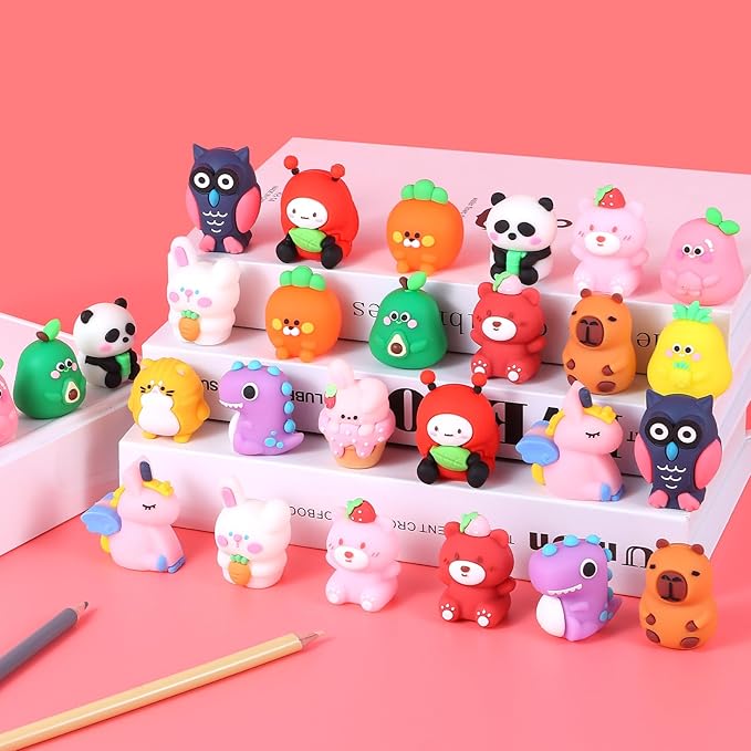30 PCS Cute Pencil Sharpener for Kids Handheld Pencil Sharpener Bulk Kawaii Manual Pencil Sharpeners Kids Pencil Sharpeners for School Office Home (30)