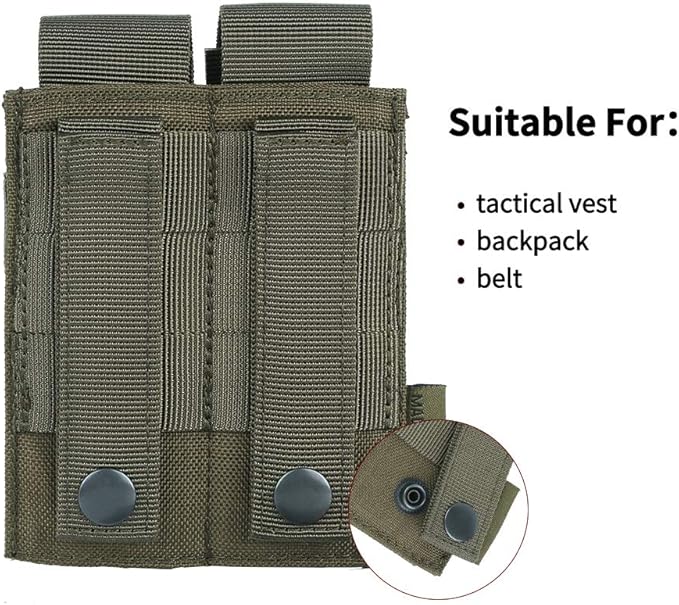 EXCELLENT ELITE SPANKER Molle Single/Double Pistol Mag Pouch Tactical Magazine Pouch Tool Organizer Holder