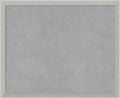 Amanti Art Silver Framed Magnetic Board 18x22 Small Vision Board for use with Magnets, 100% Metal Sheet to Display Items as Office Decor or for Home Organization in mudroom, Kitchen or Kids Room