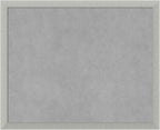 Amanti Art Silver Framed Magnetic Board 18x22 Small Vision Board for use with Magnets, 100% Metal Sheet to Display Items as Office Decor or for Home Organization in mudroom, Kitchen or Kids Room