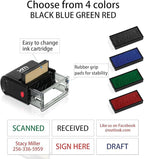 Custom Stamp Self Inking - 4-Line Personalized Address Stamps | US-Made Return Address Labels | Replaceable Ink & Multi-Scene Use, Medium