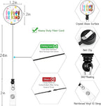 ID Badge Holder with Lanyard, Retractable Badge Holders Reels, Breakaway Lanyards Keychain, Cute ID Holders for Women Teacher Nurse Nursing Doctor Student