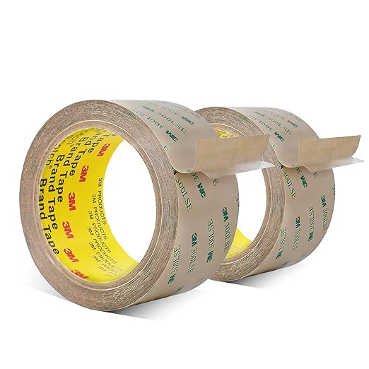 Made of 3M Double Sided Tape 300LSE 2" x 36Ft Clear Heavy Duty Adhesive Tape for Electronics, Laptop & Phone Repairs, Arts, Crafts, Leather Work, Card Making – 2 Pack
