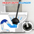 FORASTO 3Pack 2 in 1 Toilet Brush and Plunger Set, Extended Handle Plunger,Toilet Bowl Brush Plunger Set,Bathroom Cleaning Tools,Toilet Brush Plunger Combo,Cleaning Brush,Cleaning Supplies (21inch)