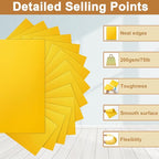 Silunkia 100 Sheets Yellow Cardstock 8.5 x 11 Scrapbooking Paper, 200gsm/75lb Heavyweight Paper Card Stock for DIY Card Making, School Crafting, Wedding Invitations, Party Decoration, Certificates