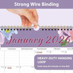 2026 Wall Calendar, Monthly Wall Calendars, Jan 2026 - Jun 2027, Desk Planner (8.5" x 11"), Hanging for Home, School, Office Supplies