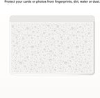 Clear Adhesive 3" x 5" Index Card Pockets With Top Open Loading, 50 Pack, Plastic Labels Holders for Storage Bins and Library, Ideal for Organizing and Protecting Your Cards