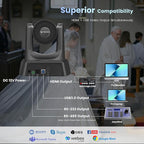 TONGVEO HDMI 20X Optical Zoom PTZ Conference Room Camera System, 1080P 60fps USB3.0 Computer Camera with Microphone & Bluetooth Speakerphone, Easy Setup for Church & Meetings