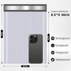 skardeco Bubble Mailers 8.5x11inch 25Pack Gray Bubble Mailers Self-Seal Padded Mailing Envelopes Bubble Opaque Padded Mailer for Small Businesses to Package and Mail Jewelry Cosmetics#2（white，gray）