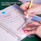 Golcellia Sticky Tabs, 70 Colors, 1400 Pieces, Repositionable Labels, Index Tabs