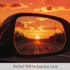 8PCS Car Stickers,I Love You Drive Safe Mirror Sticker,Cars Decals,Car Accessories Waterproof Vinyl Rearview Mirror Decal Decor,Cute Auto Stickers&Decals for Women Christmas Birthday Gift for Her/Him