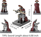 HDMbigmi Centurion Cloak Warrior Knight Pen Holder Mobile Phone Stand Desk Organizers and Accessories as Gift for Office and Home (Iron)