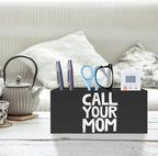 Exqcom Funny Call Your Mom Pen Pencil Holder for Classroom Dorm, Gifts for College Students Boys Girls, Classroom Desk Accessories, Back to School Supplies