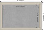 Amanti Art Silver Framed Magnetic Board 24x36 Large Vision Board for use with Magnets, 100% Metal Sheet to Display Items as Office Decor or for Home Organization in mudroom, Kitchen or Kids Room
