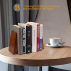 DRELIFAM Wood Handmade Book Ends to Hold Books Large Heavy Duty Bookends for Shelves Decorative Book End for Heavy Books