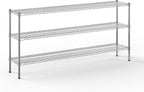 Regal Altair 14" Deep x 72" Wide x 34" Height Wire Shelving Kit | 3-Tier | NSF Commercial Storage Rack Unit