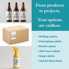 Premium Label Supply White Sticker Mailing/Shipping Labels – 3.5" x 5" – Laser/Inkjet Compatible – (4 per Sheet), 1000 Sheets - 4,000 Total Adhesive Labels