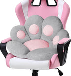 Ditucu Cat Paw Cushion Kawaii Chair Cushions 27.5 x 23.6 inch Cute Stuff Seat Pad Comfy Lazy Sofa Office Floor Pillow for Gaming Chairs Room Decor Grey