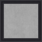 Amanti Art Black Framed Magnetic Board 24x24 Medium Vision Board for use with Magnets, 100% Metal Sheet to Display Items as Office Decor or for Home Organization in mudroom, Kitchen or Kids Room