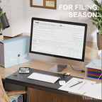 ThinkTex Accordion File Organizer, 12 - Pocket Expanding File Folders for Paper Receipts, Bill&Taxes Organizer, Letter/A4 Size Document Holder for School, Office, Home with Colorful tabs-Light Blue