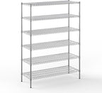 Regal Altair 21" Deep x 54" Wide x 74" Height Wire Shelving Kit | 6-Tier | NSF Commercial Storage Rack Unit