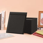 Fuxury 250Pack Black Bubble Mailers 8.5x12" Medium Opaque Bubble Envelopes Strong Adhesion Padded Mailer Thick Padded Envelopes Mailers for Small Business Mailing Books Clothes Makeup Supplies