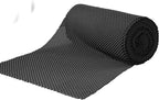 Drawer Shelf and Cabinet Liner, Thick Strong Grip, Non-Adhesive Liners Protect Kitchen Cabinets and Cupboard, Bathroom Drawers, Easy Install, Breathable Mat, 20 Inches x 20 Feet, Black