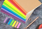 Zegrox A5 Notebook Bulk, 48 pack Kraft Cover College ruled Travel Journals with Pastel Color Spine for Students Office, 60 Lined Pages, 8.3”x 5.5”