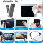 walrfid 2 Pack Computer Screen Cleaner, MacBook Screen Cleaner Spray and Wipe, Electronic Computer Laptop Cleaning Kit for iPad Pro, iPhone, Smartphone, Monitor, Car Display, Tablet, TV Screens, Grey