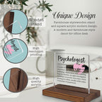Psychologist Gifts, Appreciation Desk Sign for Mental Health Professionals, Funny Office Plaque for Behavioral Experts, Therapist Thank You Decor PA047