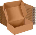 JOWLOT 9x6x3 inch Small Shipping Boxes Set of 25, Brown Corrugated Cardboard Box Literature Mailer for Mailing Packing Moving and Storage