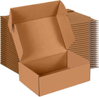 JOWLOT 9x6x3 inch Small Shipping Boxes Set of 25, Brown Corrugated Cardboard Box Literature Mailer for Mailing Packing Moving and Storage
