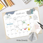 Gannyfer Large Desk Calendar 2025-2026 with Desktop Mat,22" x 17" Desktop Pad Calendar, 18 Month Table Calendar from July 2025 to Dec 2026, Office Supplies Perfect for Home School and Office - Gray
