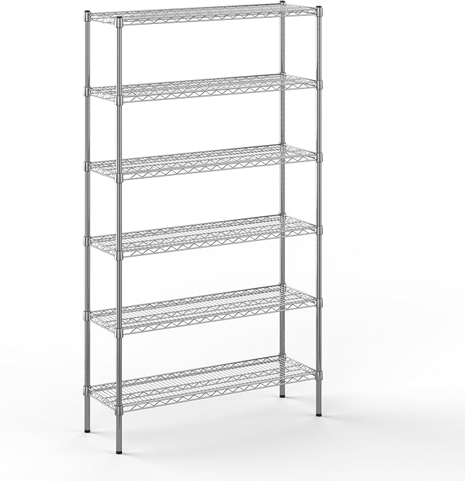 Regal Altair 14" Deep x 42" Wide x 74" Height Wire Shelving Kit | 6-Tier | NSF Commercial Storage Rack Unit