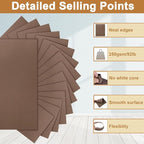 Silunkia 120 Sheets Coffee Color Cardstock 8.5 x 11 Printer Paper, 250gsm/92lb Dark Brown Card stock for DIY Cards Making, Crafting, Thank You Cards, Invitations, Menus, Mailing