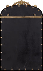 Kate and Laurel Arendahl Arch Chalkboard; Gold; 19 x 31; Framed Arched Ornate Vintage Magnetic Chalkboard for Unique Display; Decoration; and Organization