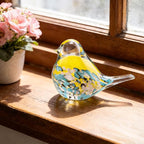 ORRFIDDY Glass Bird Figurines Art Collectible Ornaments Statue Figurines Paperweight Modern Handmade Sculpture Home Decor