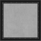 Amanti Art Black Framed Magnetic Board 24x24 Medium Vision Board for use with Magnets, 100% Metal Sheet to Display Items as Office Decor or for Home Organization in mudroom, Kitchen or Kids Room